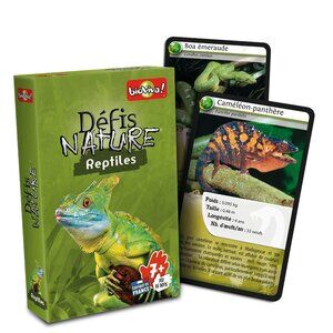 Bioviva Défis Nature- Reptiles -French Card Game New Sealed Ages 7+